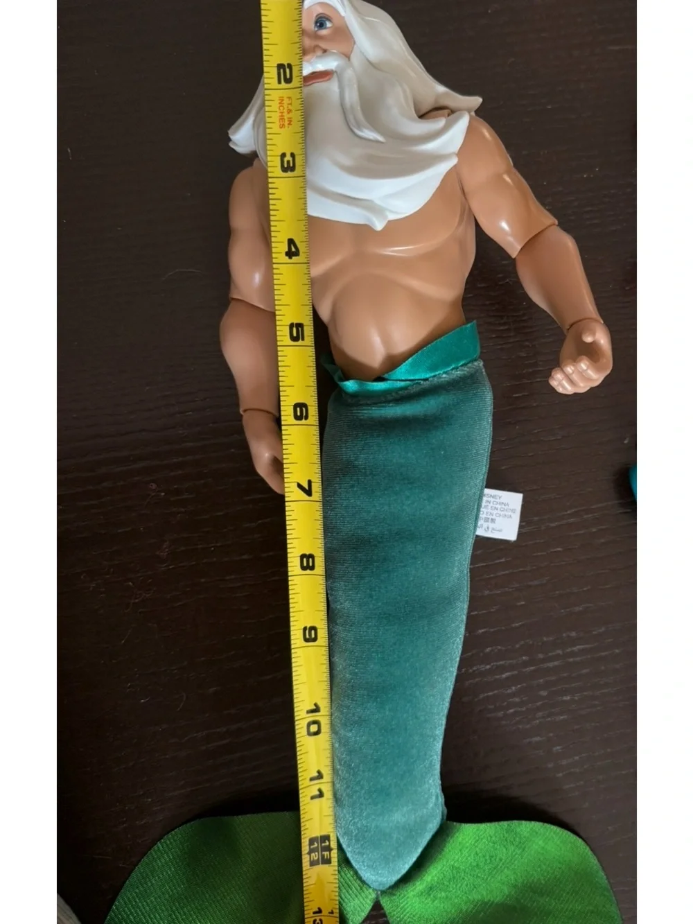 Rare Disney Little Mermaid King Triton Collector Doll with Hard top